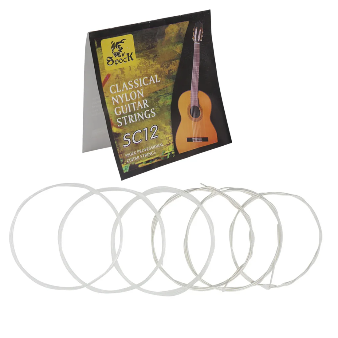 6pcs/set S C12 Guitar Six Strings Nylon Silver Plating Set Super Light for Acoustic Classic Guitar  acoustic guitar strings