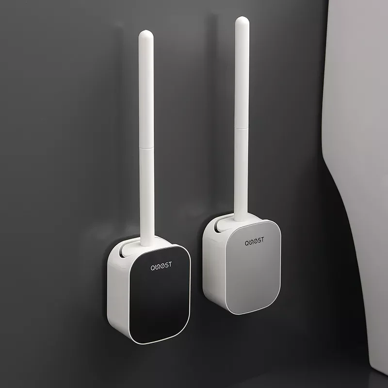 

NEW2023 Silicone Toilet Brush For WC Accessories Drainable Toilet Brush Wall-Mounted Cleaning Tools Home Bathroom Accessories Se