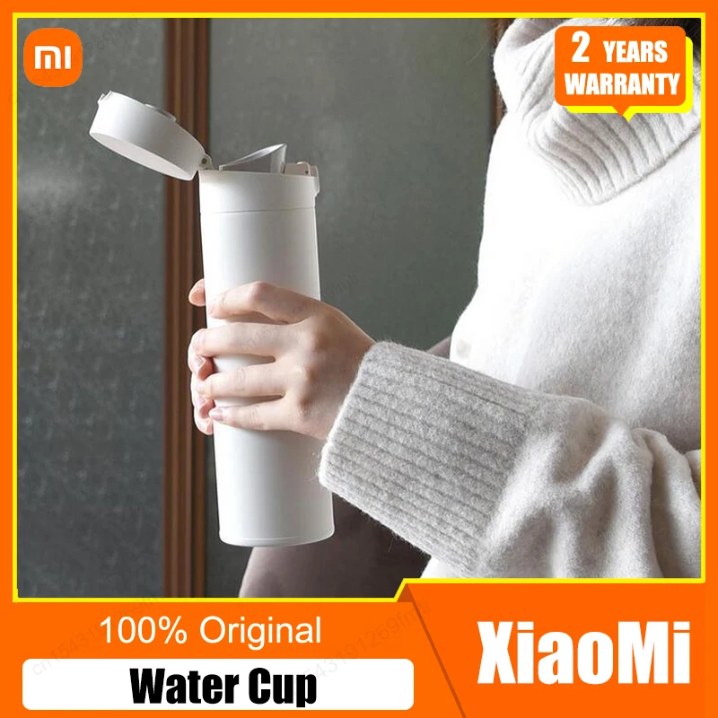 Cup 480ml Stainless Steel Vacuum Cup 2 Travel Portable Warm/cold Water Cup Elastic Switch Lock Design