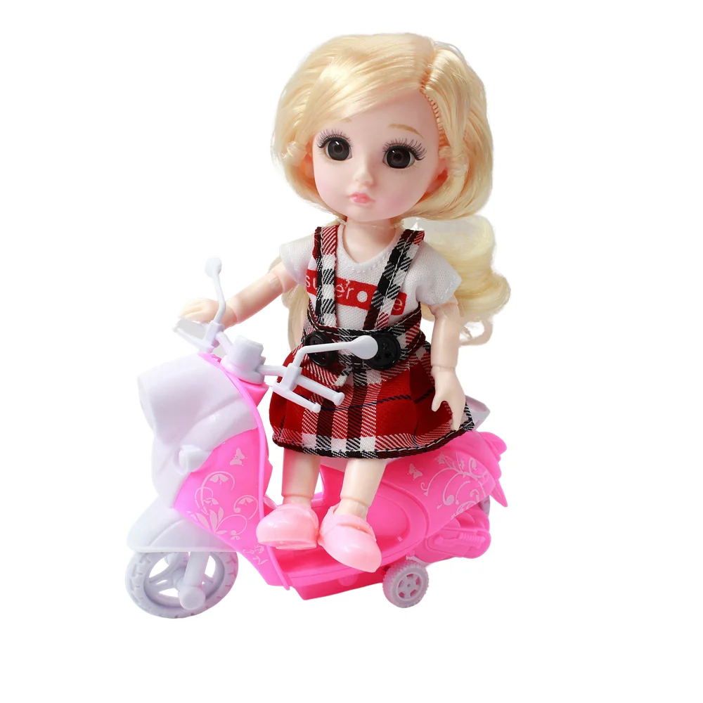 

New 16cm 13 Joints BJD Doll Plastic Dolls Baby with Fashion Clothes Outfit Daily Doll Accessories Skirt Toys for Girls Diy Gift