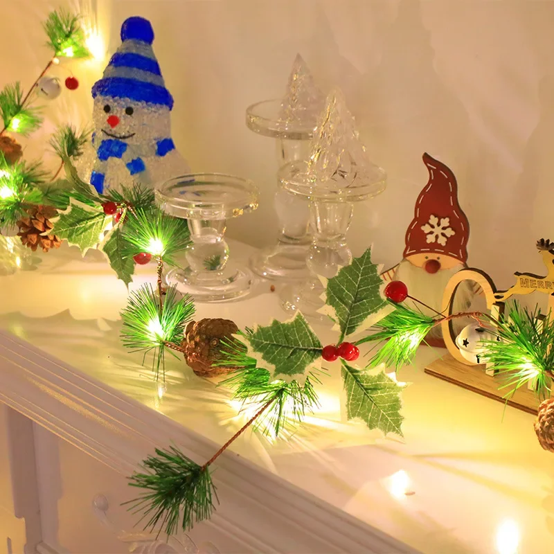 Рождественская сосновая гирлянда с украшениями 6 56 футов Сосновая 30