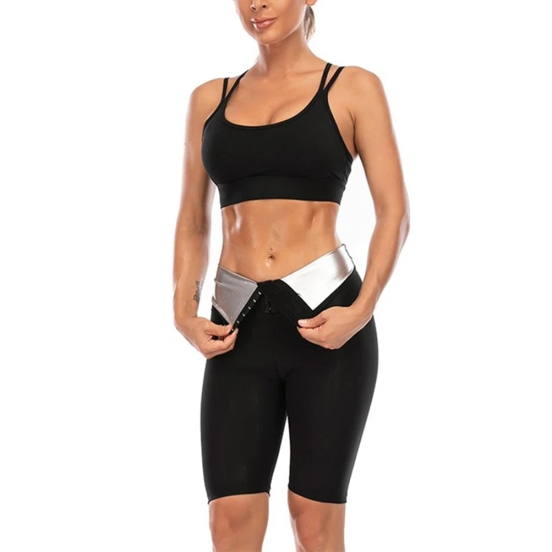 

Body Shaper Women Sweat Sauna Suits Pants Slimming Shorts Belly Corrective shapesuit Tummy Fat Burner High Waist Trainer Workout