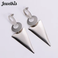 jewelkis fashion triangle geometric dangle earrings charm pendant handmade accessories for women fashion jewelry 2022