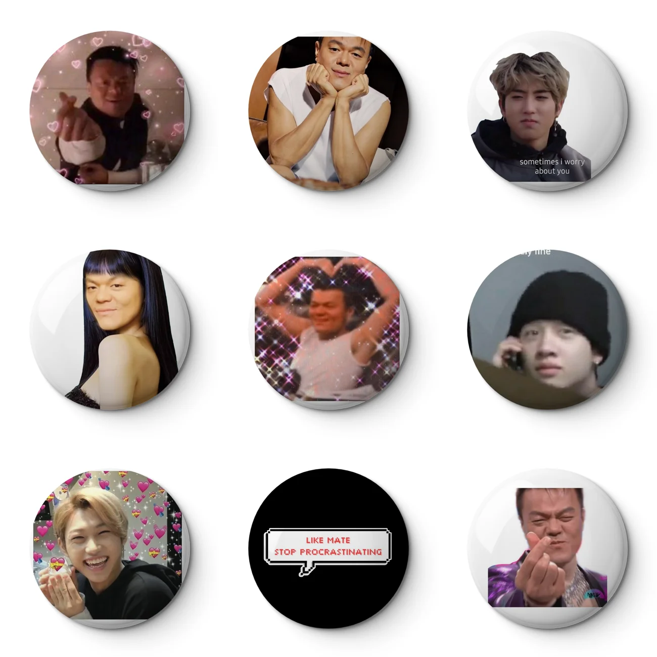 Jyp мем мягкая булавка с пуговицами индивидуальный металлический декор женское