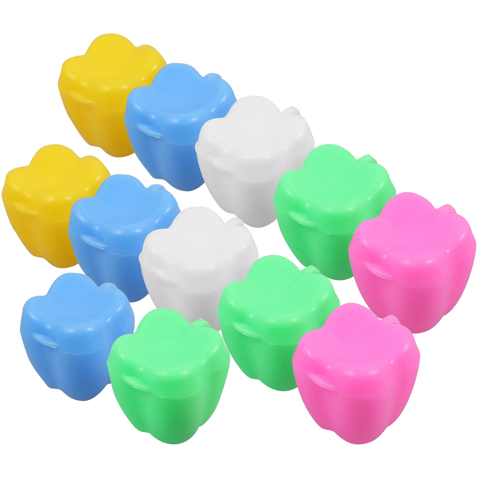 

12 Pcs Bracket Toddler Tooth Case Baby Keepsake Container Infant Memorial Gifts Storage Box Newborn Plastic Remembrance