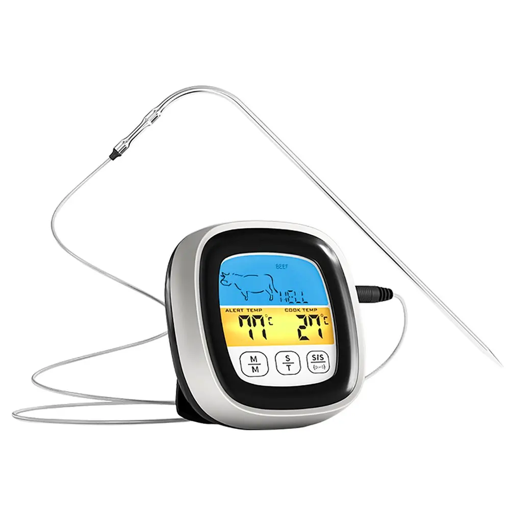 

Digital Meat Kitchen Thermometer LCD Food Thermometer Meat Temperature Probe Cooking BBQ Temperature Meter For Kitchen