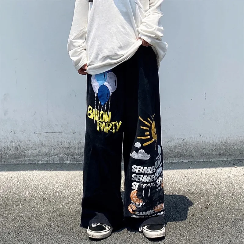 New High Street Hip Hop Cargo Pants Japanese Streetwear Woman Mens Joggers Loose Pants Anime Casual Sweatpants Harajuku Fashion
