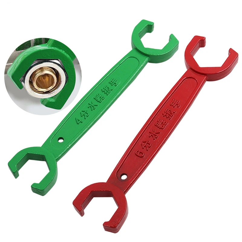 

Opening Double End Spanner Special Wrench Floor Heating Water Distributor Quick Spanner Faucet Wrench 4 Points 6 Points