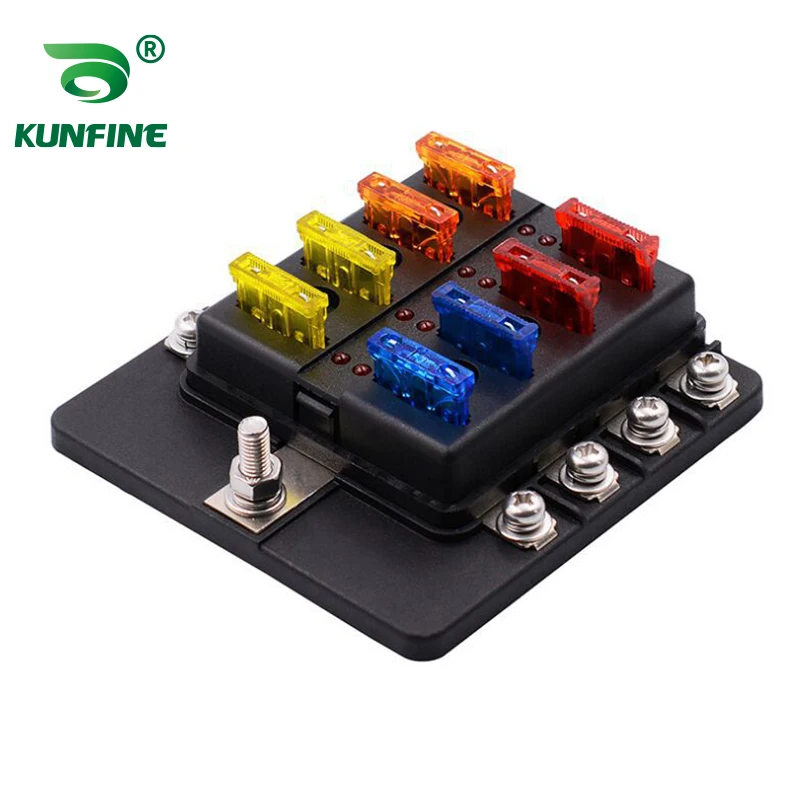 Держатель блока предохранителей 8-контактный 32 В Макс.100 А Блок со светодиодным