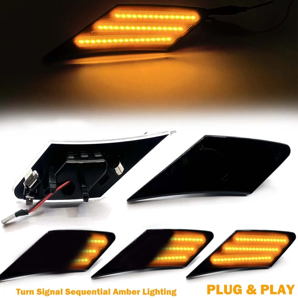 

2x LED Dynamic Turn Signal Light Side Marker Indicator Sequential Lamp For Toyota 86 FT86 GT86 For Scion FR-S For Subaru BRZ