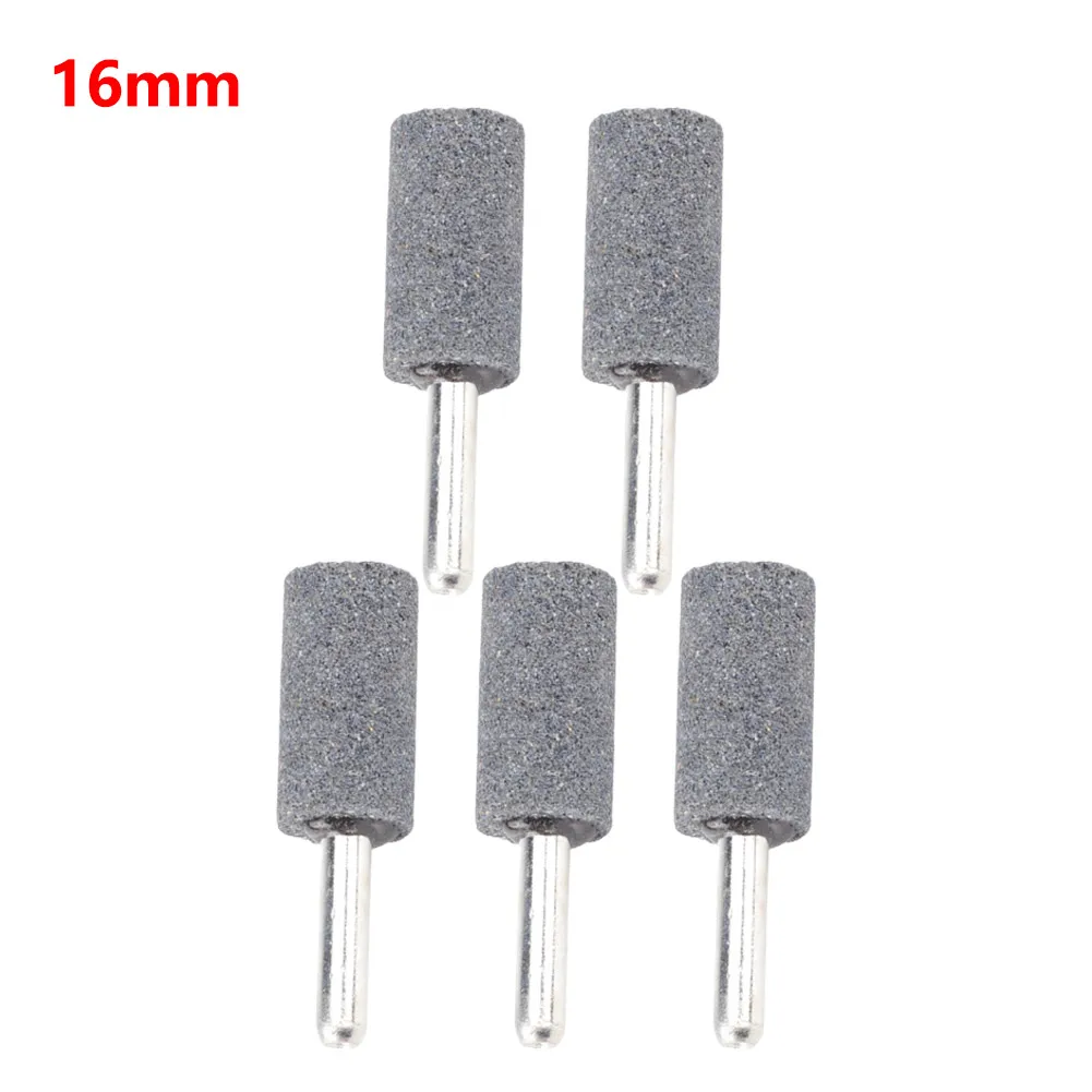 

5 Pcs Grinding Wheel Polishing Bit 6mm Round Shank Cylindrical Conical Sharpening Head Tool For Grinder Rotary Tools Accessories