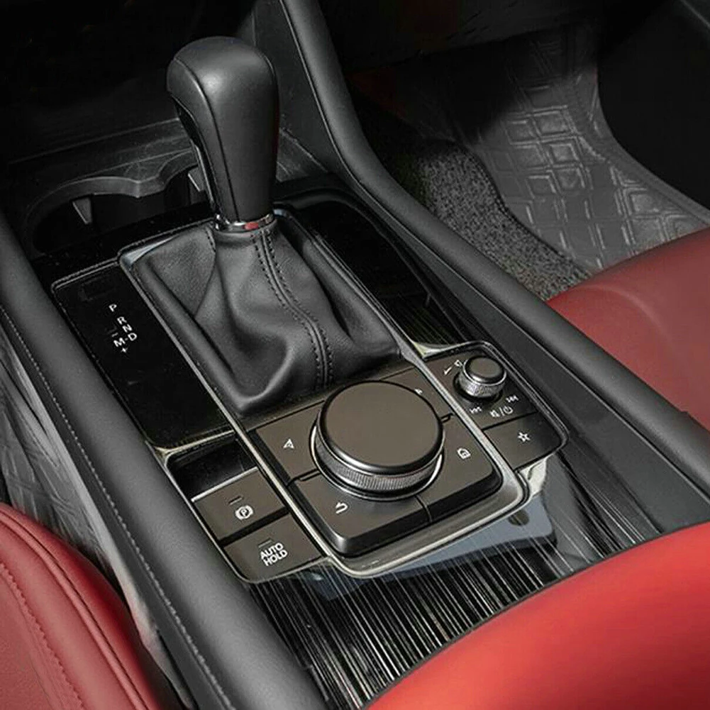 

Accessories Gear Shift Panel Cover For Mazda 3 Sedan Front Steel Titanium Trim Black Brand New Easy Installation