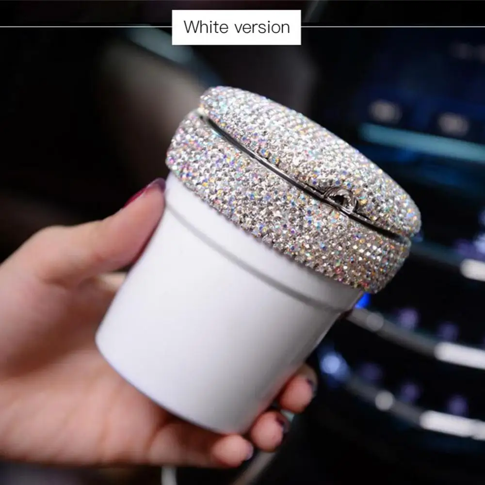 

Автоматическая мерная пепельница, универсальная Алмазная пепельница для сигарет, подставка для стакана, огнестойкая автомобильная подста...