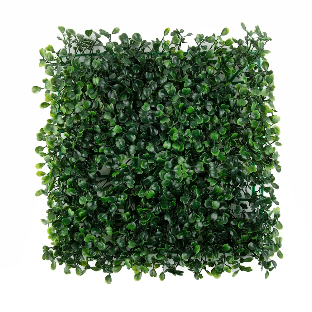 

25x25cm Artificial Plant Walls Simulation Foliage Hedge Fake Green Grass Mat Carpet DIY Micro Landscape Home Floor Fence Decor