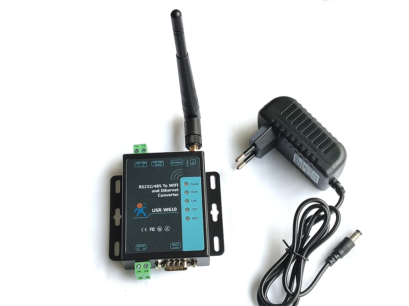 Промышленный преобразователь последовательных интерфейсов RS232RS485 в Wi-FiEthernet USR-W610 (art.: 3920d904247ca) - 3920d904247ca