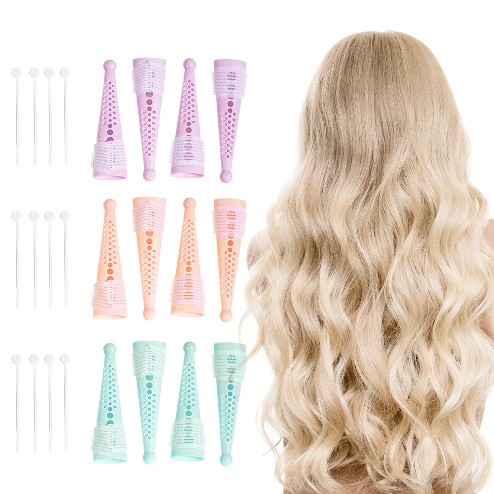 

Heatless Curling Rod Headband Hair Curlers Rod Self Grip Holding Self-Adhesive Hair Curl Bar Wave Formers DIY Salon Hair Styling