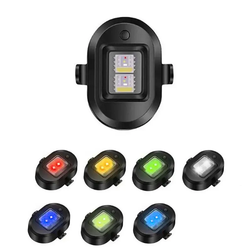 

Mini Drone Lights Strobe Light USB Rechargeable 360 Degree High Visibility Strobe Running Lights Bicycle Lamps 1.2x0.8x0.6 Inch
