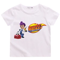 blaze and the monster machines cartoon kids funny t shirts 100 cotton baby boys cool summer t shirt children tops girls clothes