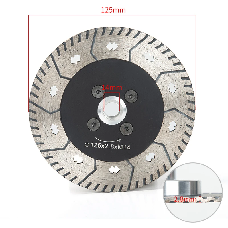125 мм алмазная пила, гранит, мрамор, шлифовальный лист с прорезями, мраморное полотно, пильное полотно, режущее лезвие для камня, шлифовальный диск, чашка для колеса