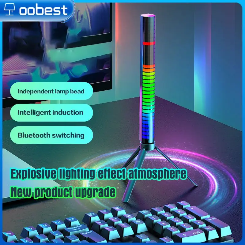 

Красочная светодиодная подсветка, портативная подсветка 5 В, управление окружающим звуком, внешняя подсветка 2023, bluetooth-совместимое приложение, Подсветка Usb Rgb