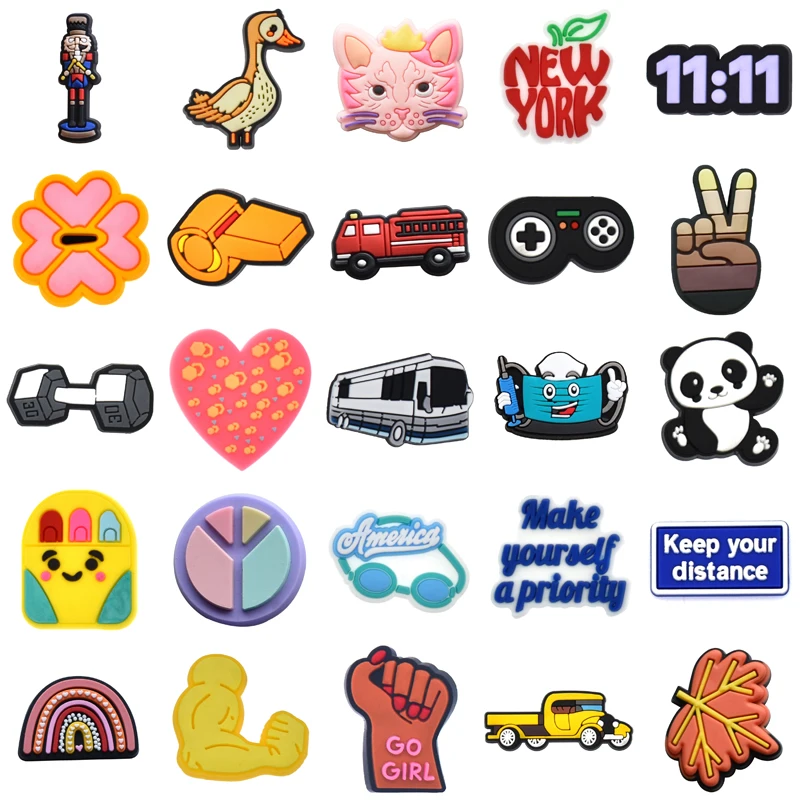 

Girl Women Charm Shoe Charms Para Pins Gifts Men Wholesale Bulk Decorations for Crocs Set Jeans Shoes Accessories Packs Kids Boy