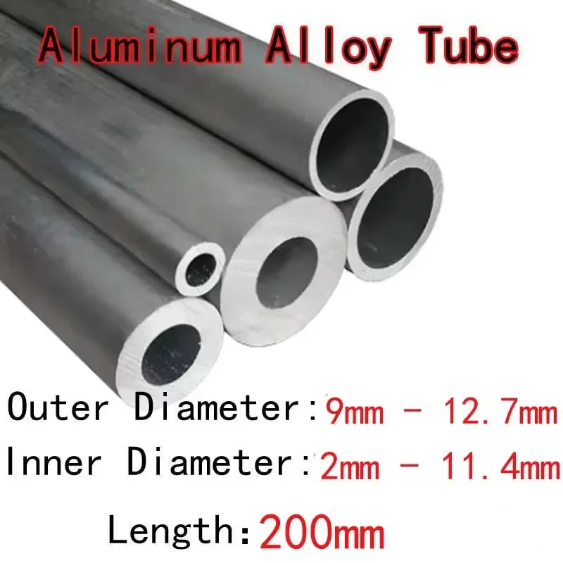 1 шт. 200 мм длина 9 мм-12 7 внешний диаметр 2 мм-11 4 внутренний трубка из алюминиевого