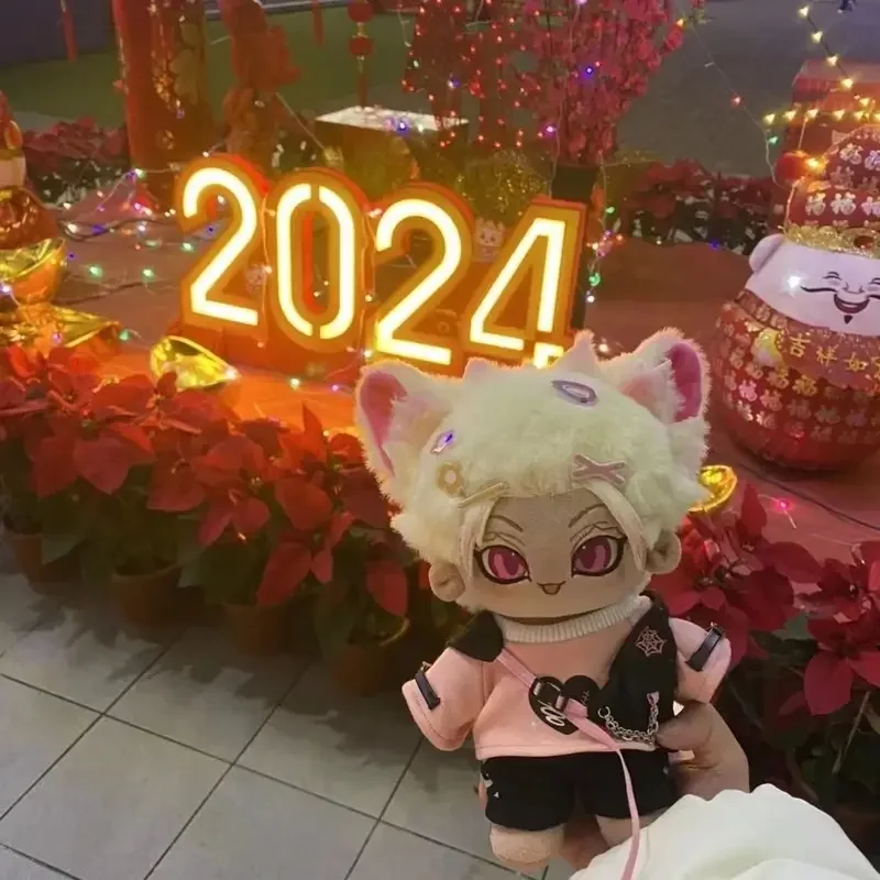 Хлопковые фигурки аниме BLUE LOCK Shiddo Ryusei с хвостом и ушками зверя 20 см игрушечные