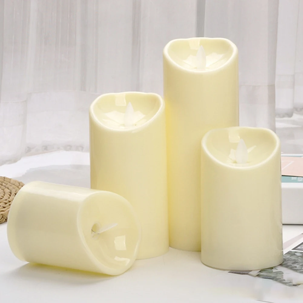 Светодиодный светильник для свечей беспламенная свеча чайный батарея питания