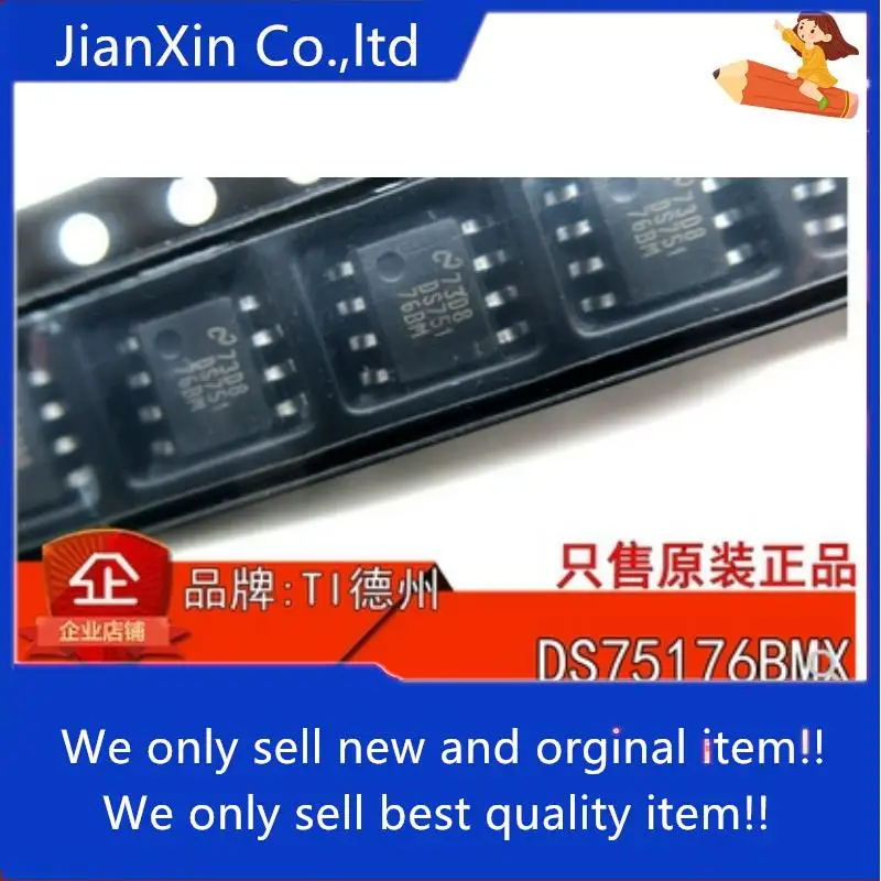 

10pcs 100% orginal new DS75176BM DS75176B SOP8 Driver Transceiver DS75176