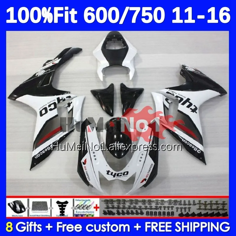 

Injection For SUZUKI GSXR 750 600 CC GSXR750 K11 18No.11 GSXR600 11 12 13 14 15 16 2011 2012 2013 2015 2016 Fairing white glossy