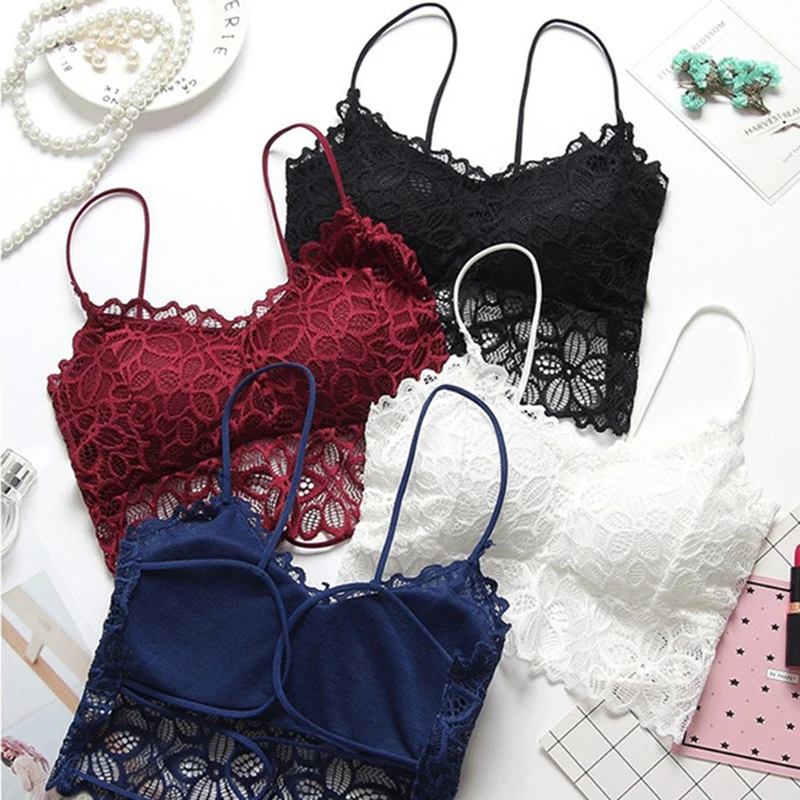 

Elastic Joint Bralette Sexy Lingerie Bra Top Clothes Making Wirefree Intimate Female Bra Red Black White