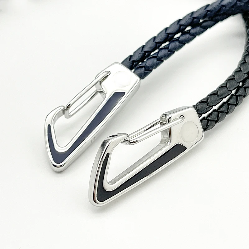 LAN MB Bracelet Luxury Designe Blue Black Oil Droplets Lobster Clasp PU Leather With Six Star Couple Rope