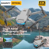2022 siharify smart 3 sided obstacle avoidance rc drone 4k wifi height hold fpv dual esc camera optical flow position quadcopter