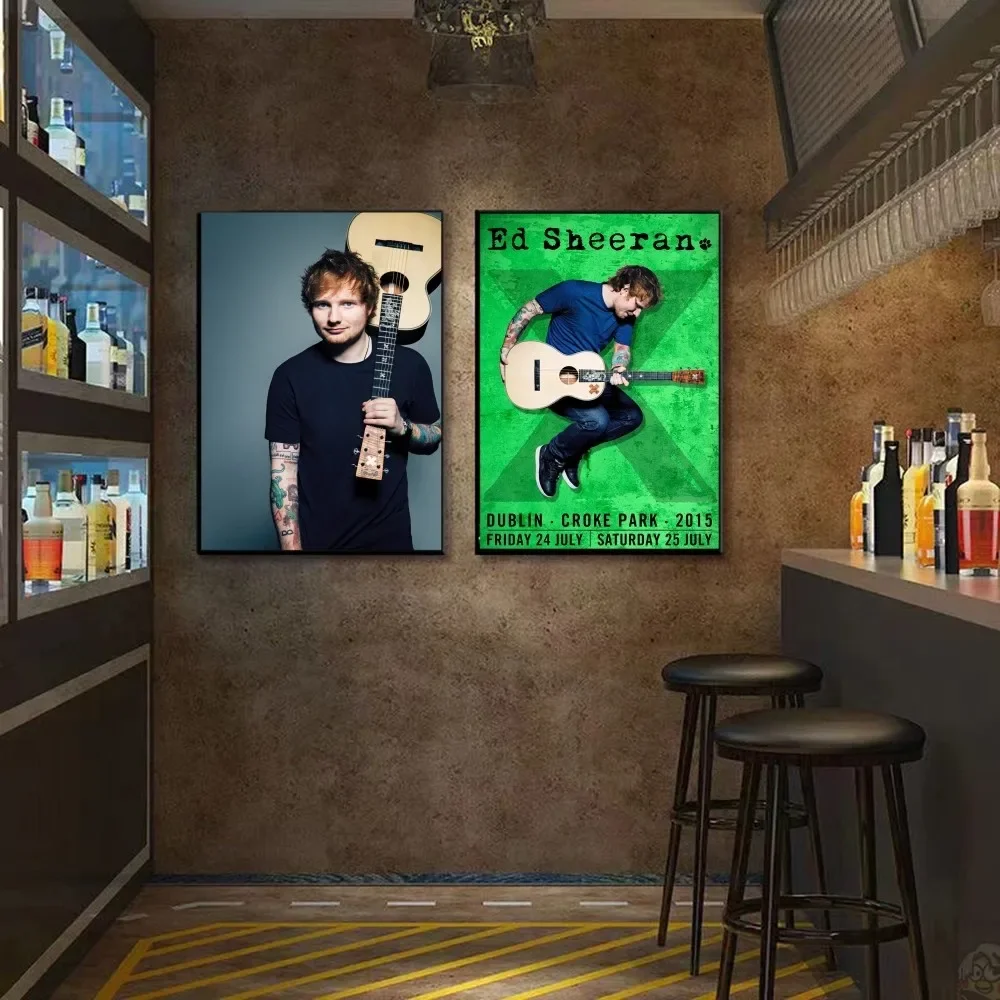 E-Ed Sheeran популярный певец плакат наклейка современный стиль настенное искусство