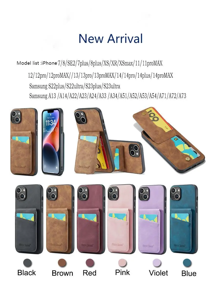 Чехол-кошелек из искусственной кожи для Samsung Galaxy A13 14 15 22 23 24 25 33 34 35 51 52 53 55 71 72 73