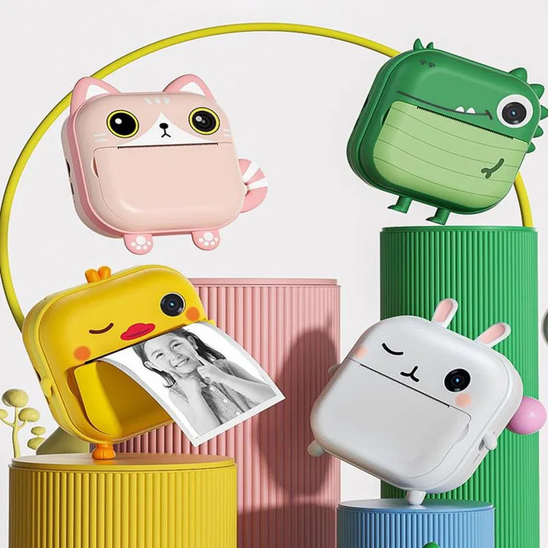 Детская камера Мгновенной Печати с термопечатью цифровая фотокамера игрушки