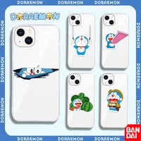 cute doraemon phone case for iphone 11 pro 13 12 max x xs xr 7 8 plus 6s se2 soft silicone shockproof cartoon transparent cover