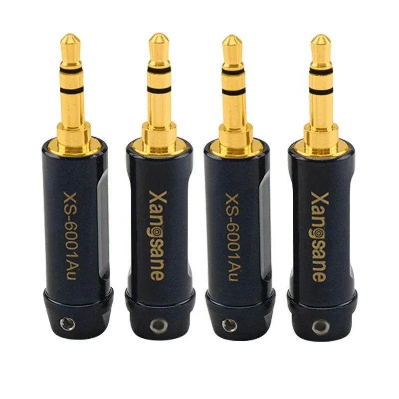 Hi-end позолоченный медный разъем 3 5 мм стерео для Aux кабеля наушников