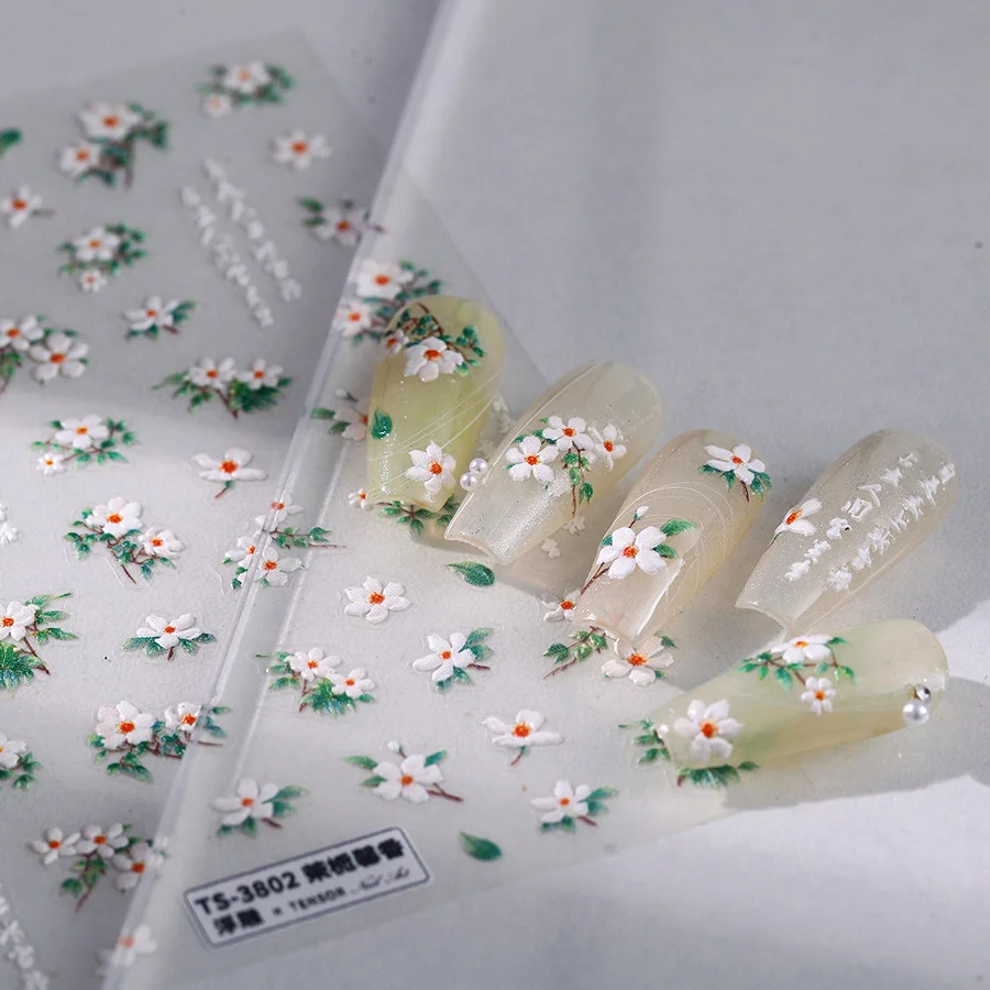 Наклейки для дизайна ногтей наклейки маникюрные украшения аксессуары 5D