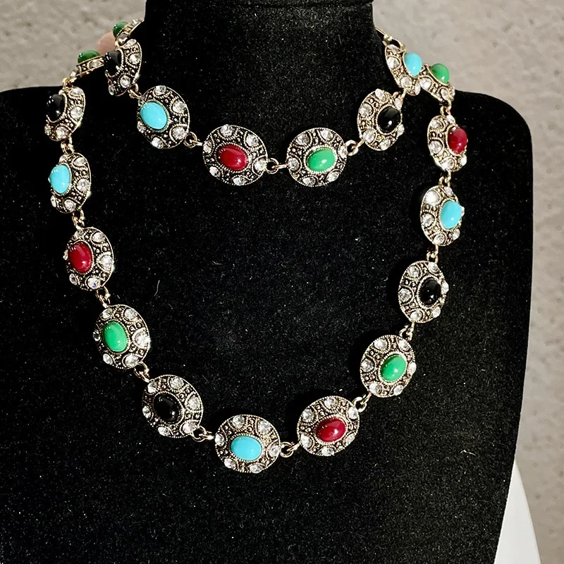 Красочное массивное ожерелье Draweye для женщин Элегантные ожерелья в
