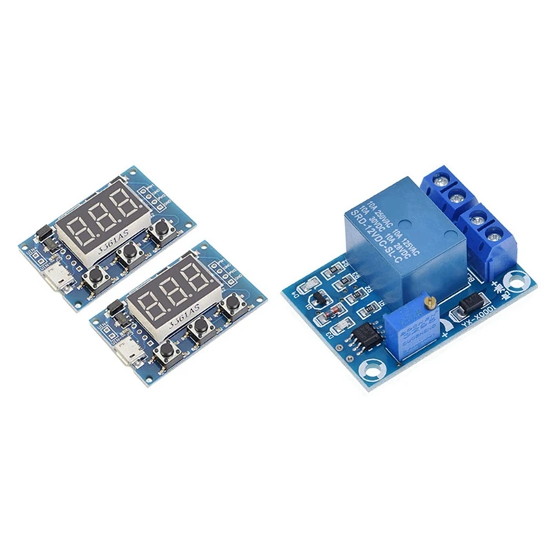 

YX-X0001 DC 12V Battery Undervoltage Management Module With 2 Channel PWM Square Wave Pulse Signal Generator