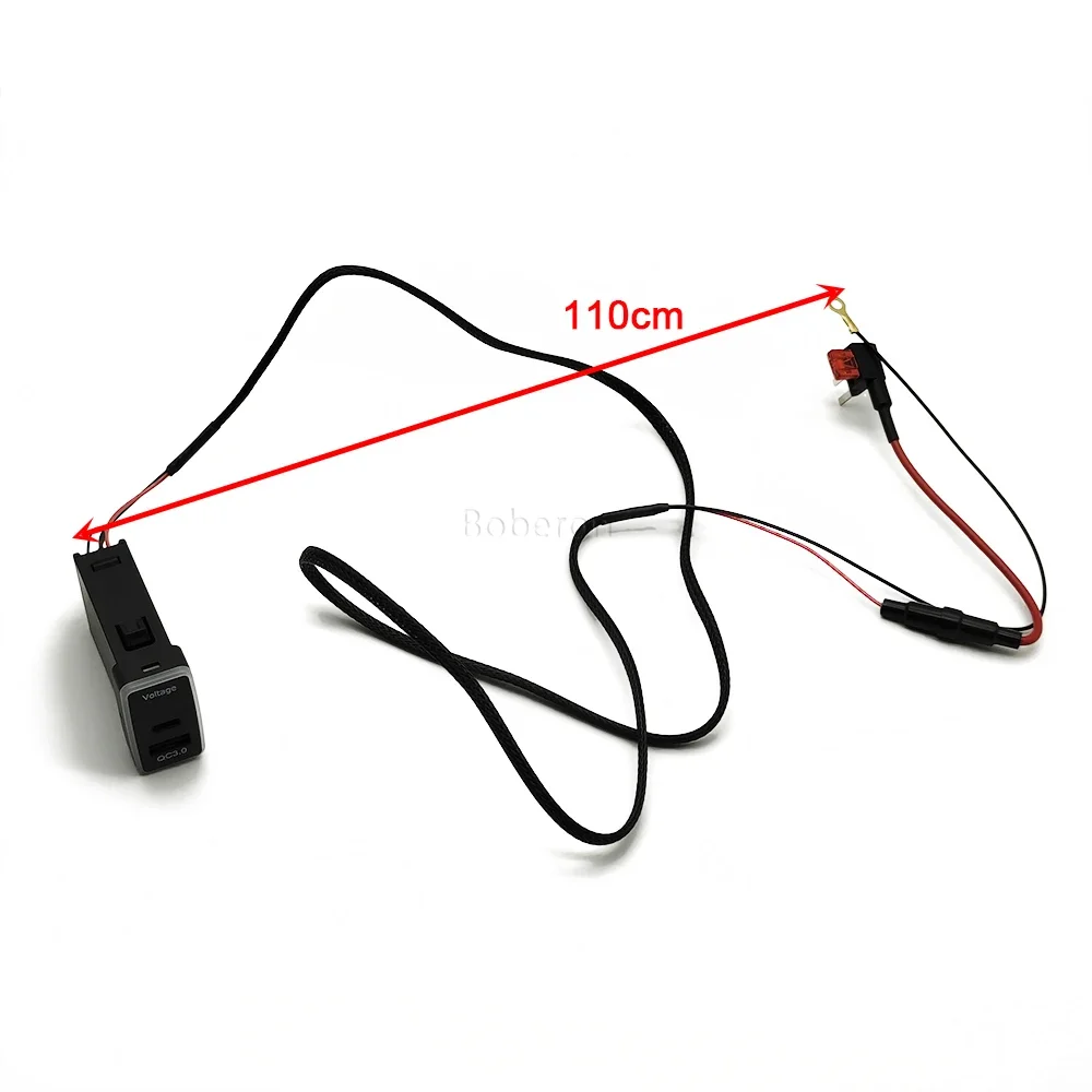 Автомобильное зарядное устройство синего цвета с двойным интерфейсом USB-адаптер