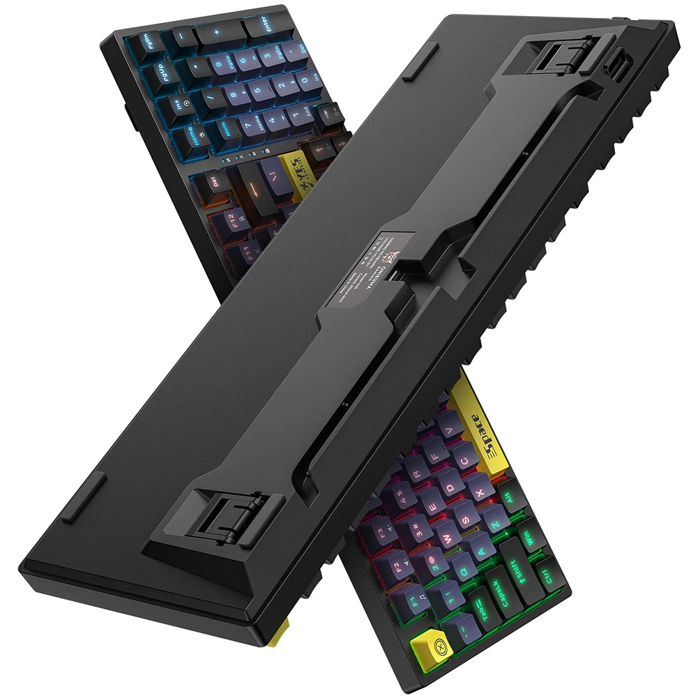 

G38 USB Wired Mechanical Gaming Keyboard 98Keys RGB Backlit Wired Keyboard Layout Compact Ergonomic Keyboard for Computer Laptop