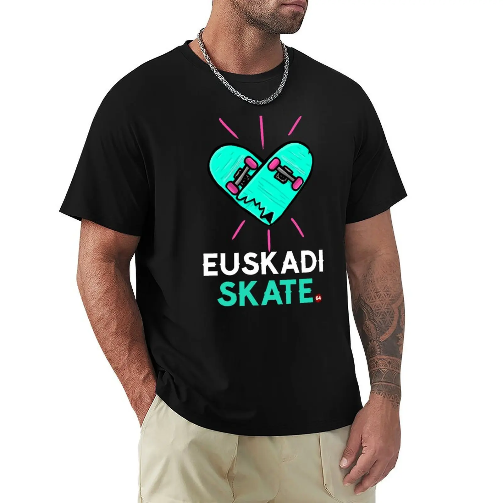 Фото Футболка Basque Skate Euskadi Skater, рабочая футболка в индустриальном стиле №1