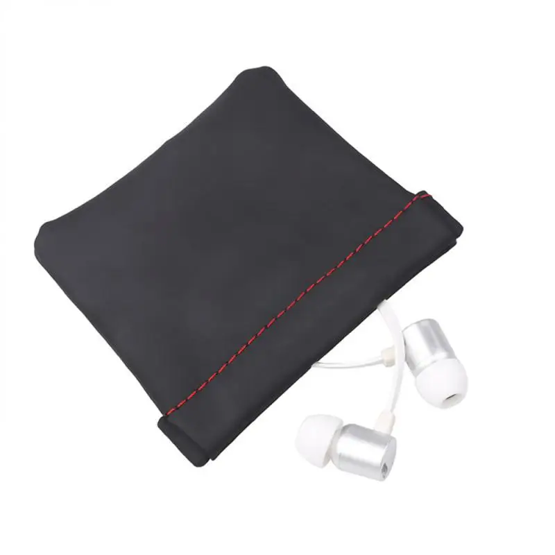 

Waterproof Carrying PU Leather Case Headset Earphone Earbud Storage Pouch Bag Mini Earbuds Protective Package Case For Cable