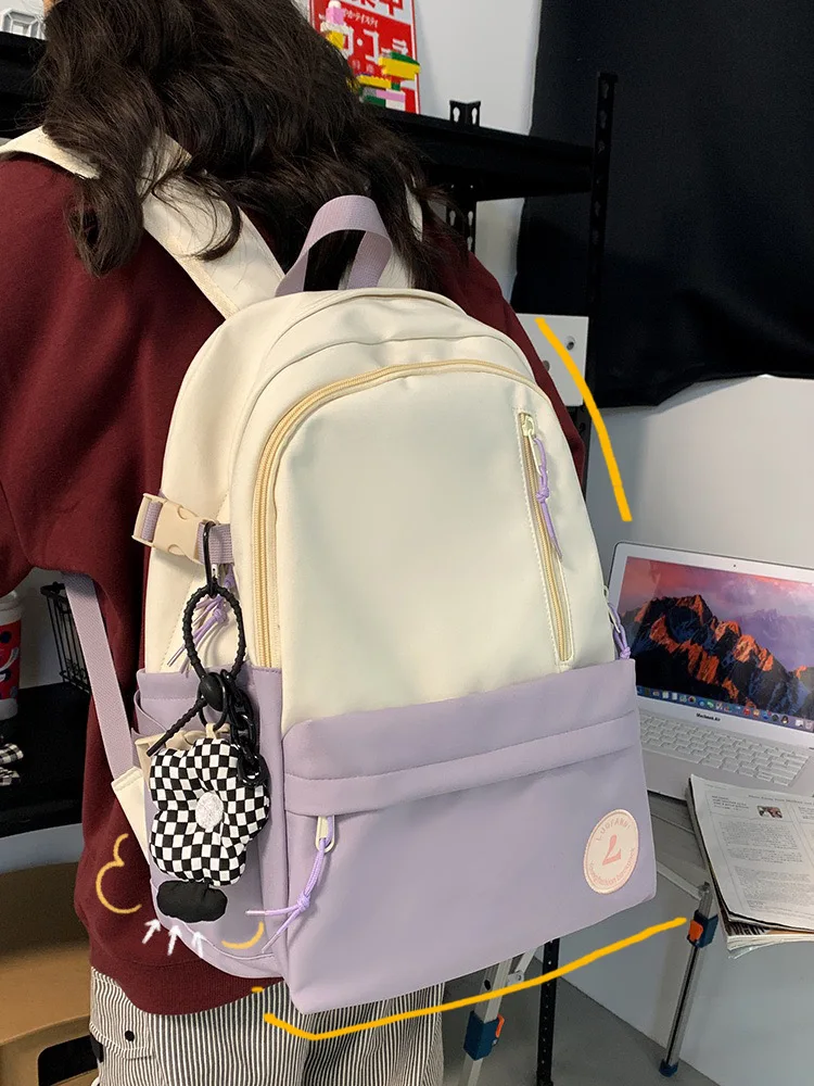 

Водонепроницаемый школьный ранец для мужчин и женщин, Модный студенческий дорожный рюкзак для ноутбука для мальчиков и девочек