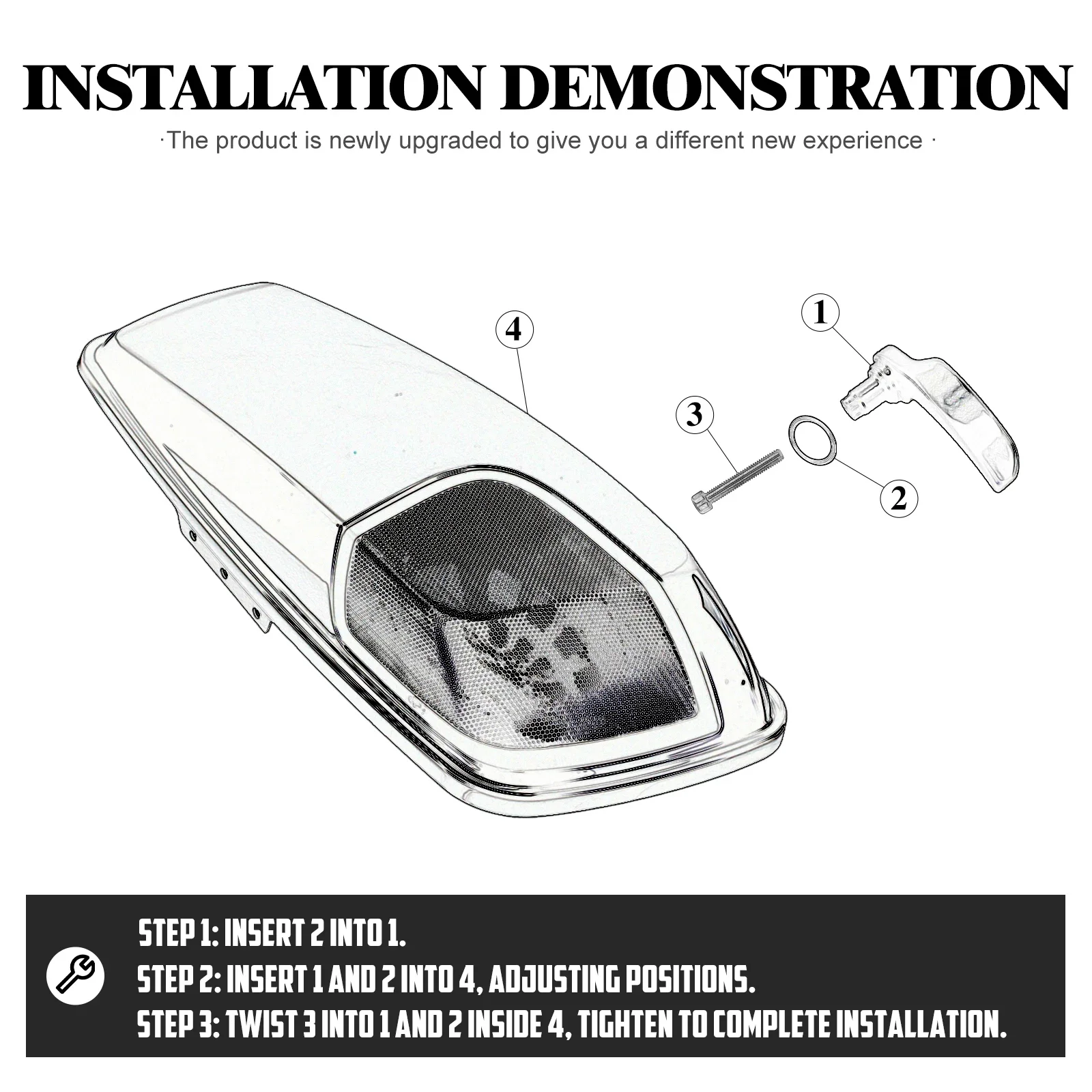 Комплект защелок седельной сумки мотоцикла для Harley Touring Electra Street Glide Road King FLHR FLHT FLHX