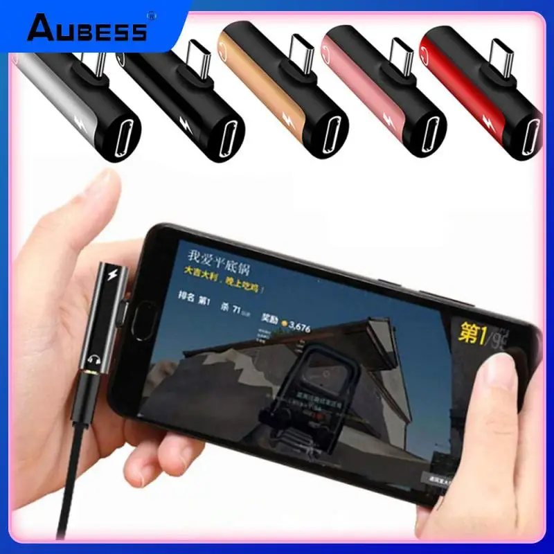 

Type C To Jack Earphone Jack Earphone Charge Converter 3.5mm Type-c Audio Adapter Audio Adapter Otg Adapter Headphone Jack