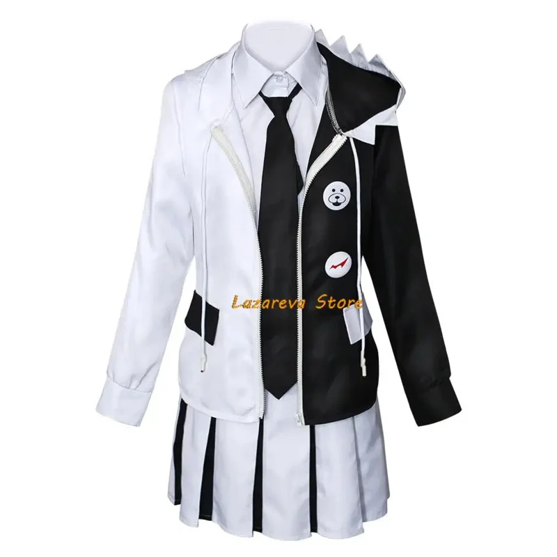 Игра Danganronpa V3: Killing Harmony Monokuma Косплей Костюм Аниме Школа Jk Униформа Хэллоуин