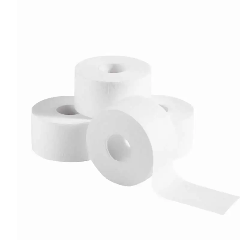 12 Rolls First Aid Injury Wrap White Sports Athletic Tape Medical Bandage Easy To Tear for Athletes Trainers Finger Ankle Wrist